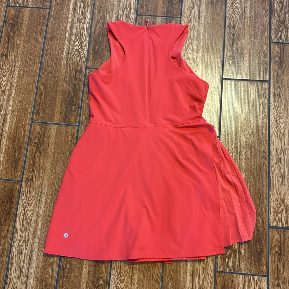 lululemon athletica Coral Red Sleeveless Jumpsuit Romper - Picture 2 of 4